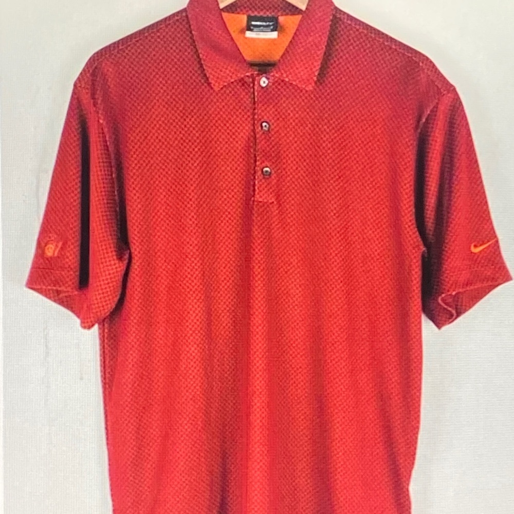 Nike Men's Vibrant Red Polo Shirt